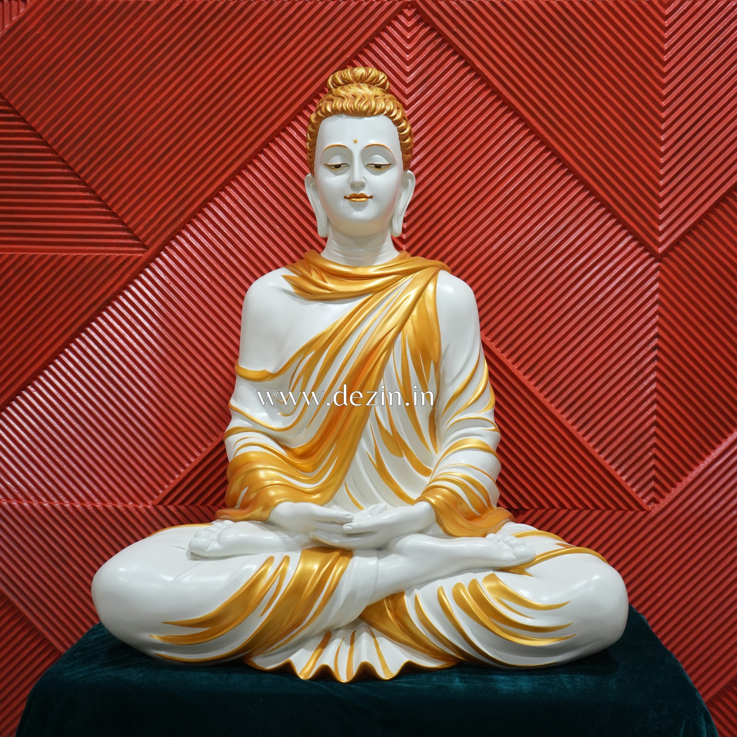 Lord Buddha Meditating Statue - 36x33 inches | Peace & Serenity | Dezin India