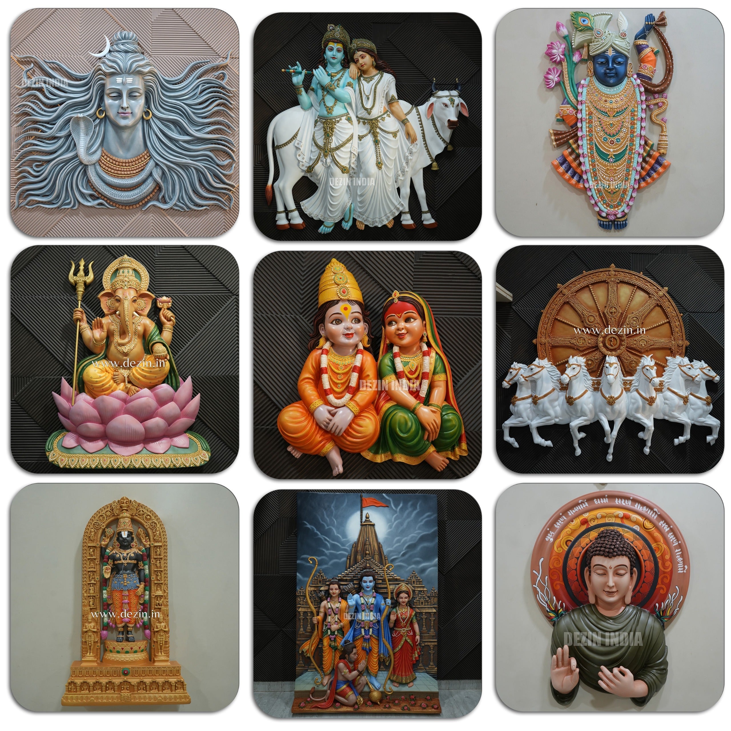 All Wall Murals & Sculptures – Shrinathji, Deities & Decor | Dezin India