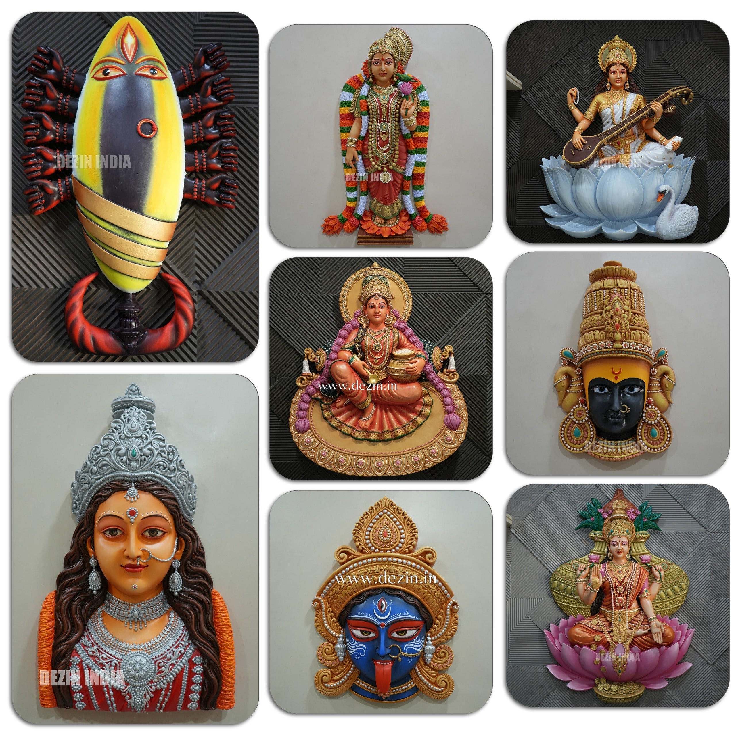 Goddess Wall Murals | Divine Mata Murals for Home & Temple Decor
