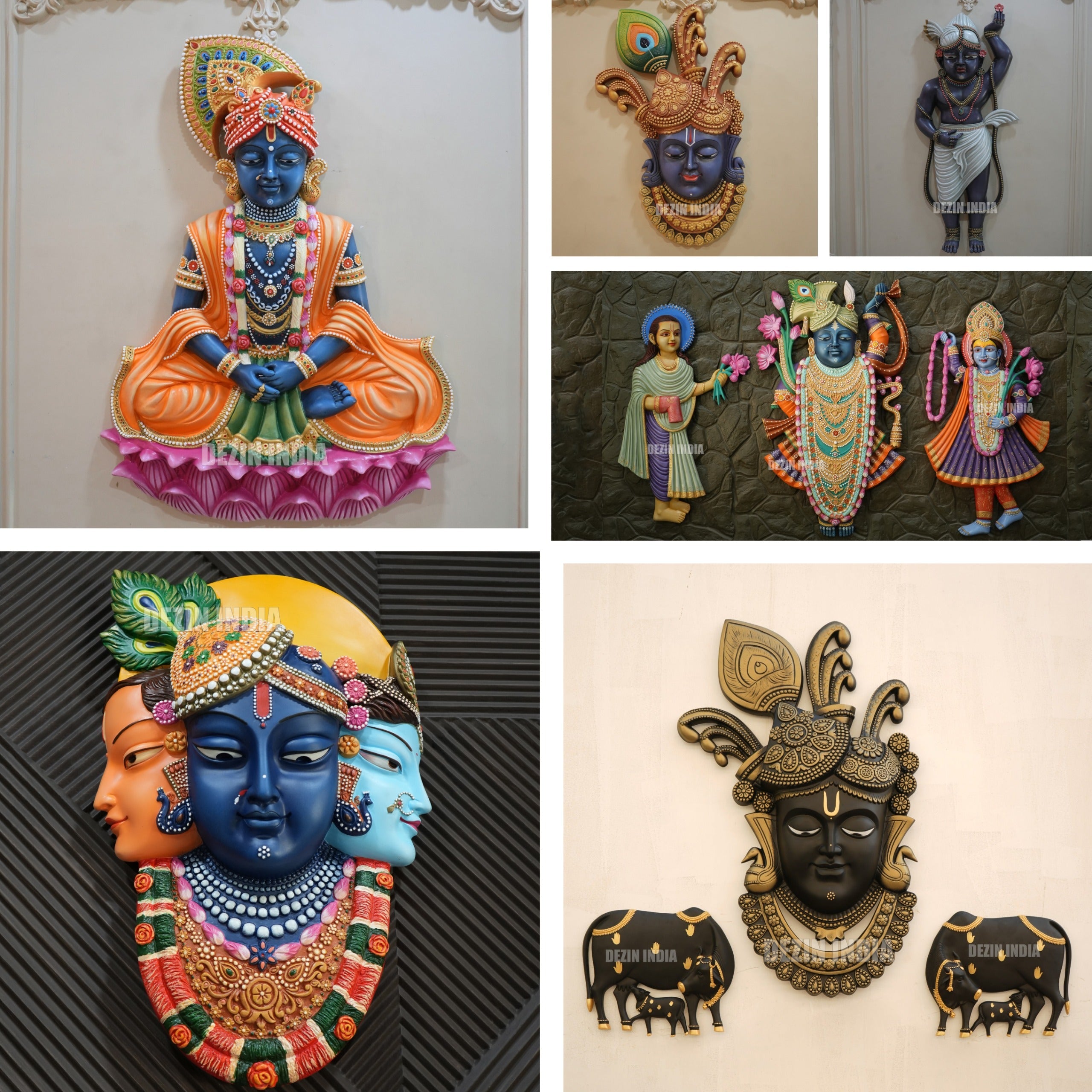 Shrinathji Murals – Pushtimarg Krishna Art | Dezin India