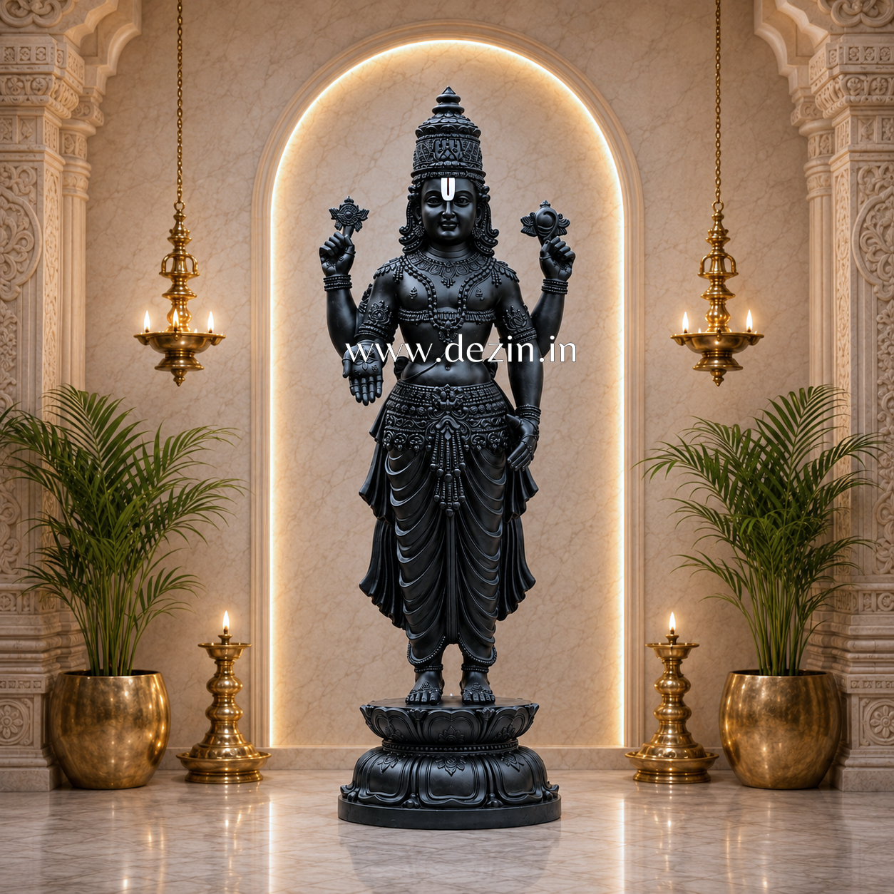 Shri Tirupati Balaji Standing Statue - 5ft | Divine Sculpture of Venkateshwara