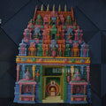 Shri Shiva Subramaniya Temple Wall Mural | 4.5x3.5ft Handcrafted Decorative Mural
