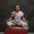 Lord Hanuman Dhyana Mudra Wall Mural – 4x4ft | Spiritual Wall Art for Home & Temple Decor