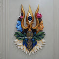 Shiva Shakti 3d Mural With Trishul and Divine Third Eye - 4ft