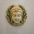 2ft Buddha Face Wall Mura with Floral Aura | Peaceful Wall Decor🍂