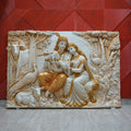 Shri Radha Krishna 6x4 ft Wall Mural | Madhuban 3D Wall Art for Living Room & Temple