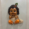 Cute Little Krishna 3D Wall Mural 3x2 ft | Kids Room Artwork