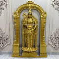 Lord Murugan Wall Mural with Prabhavali Arch – 6x4ft | South Indian Divine Decor | Dezin India